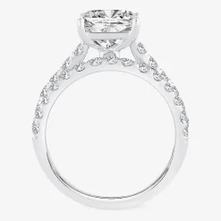 (H-I / SI1-SI2) Signature By Modern Bride Princess Cut Womens 3 CT. T.W. Lab Grown White Diamond 14K Gold Bridal Set