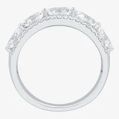 (H-I / Si1-Si2) Womens 1 CT. T.W. Lab Grown White Diamond 10K Gold Anniversary Band