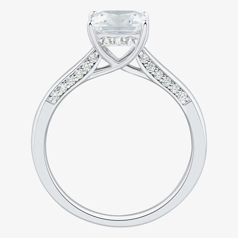 (H-I / Si1-Si2) Womens 1 3/4 CT. T.W. Lab Grown White Diamond 10K Gold Solitaire Engagement Ring