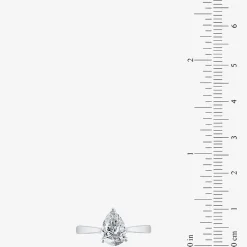 (H-I / SI2) Womens 1 1/2 CT. Lab-Grown White Diamond in 14K Gold Pear Solitaire Engagement Ring