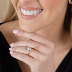 (H-I / SI2) Womens 1 1/2 CT. Lab-Grown White Diamond in 14K Gold Pear Solitaire Engagement Ring