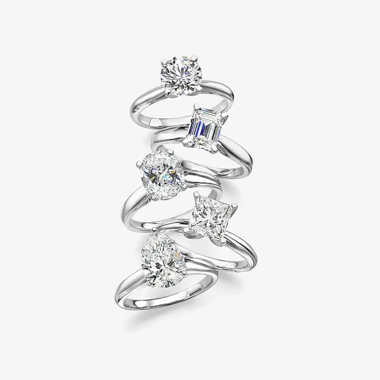 (H-I / SI2) Womens 1 1/2 CT. Lab-Grown White Diamond in 14K Gold Pear Solitaire Engagement Ring