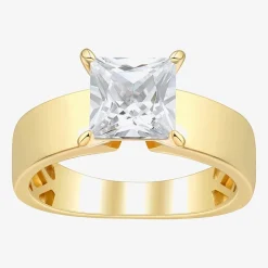 (H-I / Si2) Womens 2 CT. T.W. Lab Grown White Diamond 14K Gold Solitaire Engagement Ring