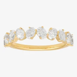 (H-I / Si2) Womens 1 1/2 CT. T.W. Lab Grown White Diamond 10K Gold Wedding Band