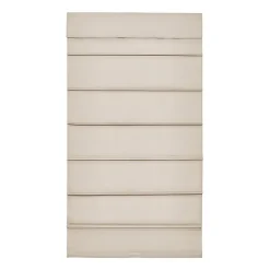 Home Basics Classic Cotton Twill Fabric With Blackout Liner Custom Cordless Blackout Roman Shade