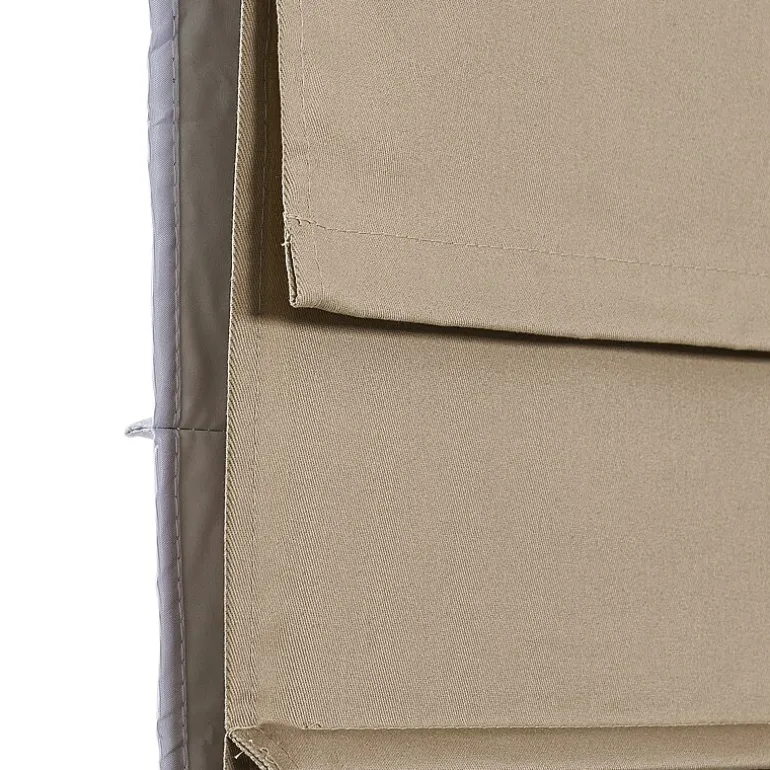 Home Basics Classic Cotton Twill Fabric With Blackout Liner Custom Cordless Blackout Roman Shade