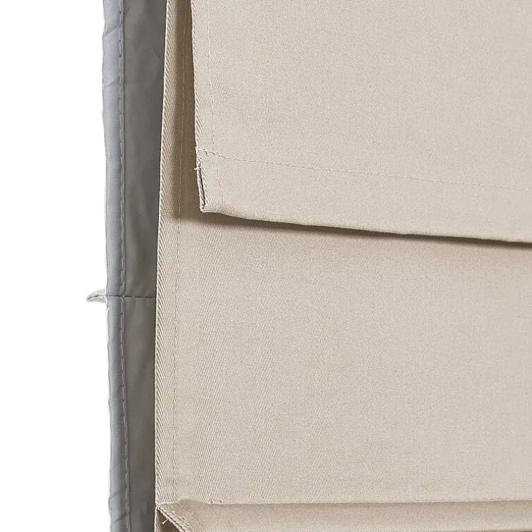 Home Basics Classic Cotton Twill Fabric With Blackout Liner Custom Cordless Blackout Roman Shade