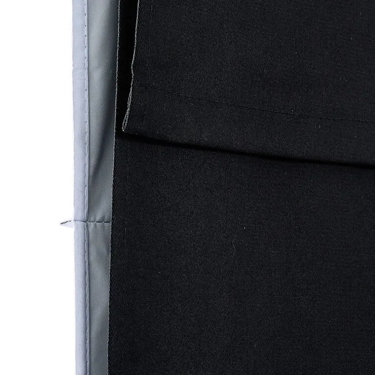 Home Basics Classic Cotton Twill Fabric With Blackout Liner Custom Cordless Blackout Roman Shade