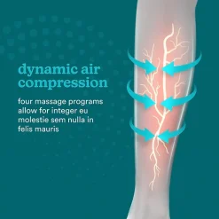 HoMedics Modulair Compression Calf Wrap + Controller Bundle Massager