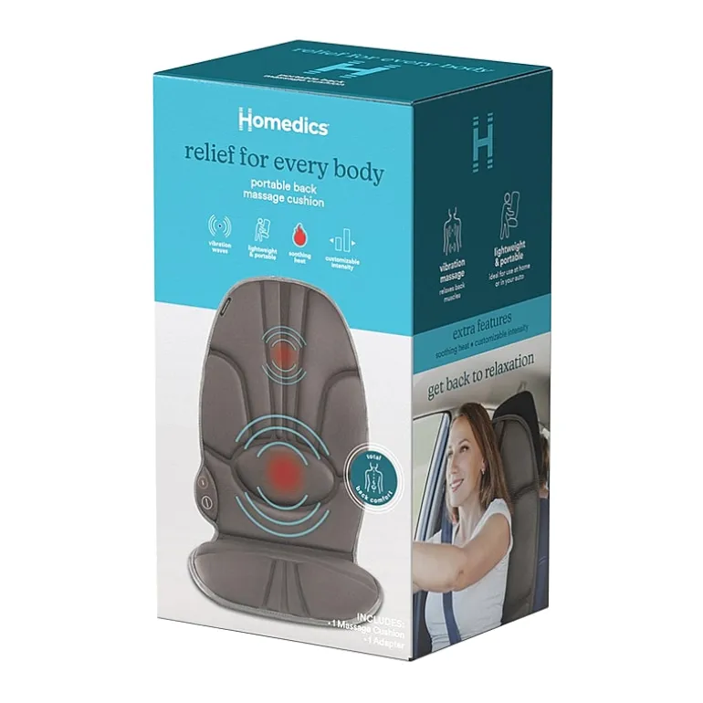 HoMedics Portable Back Massage Cushion with Heat