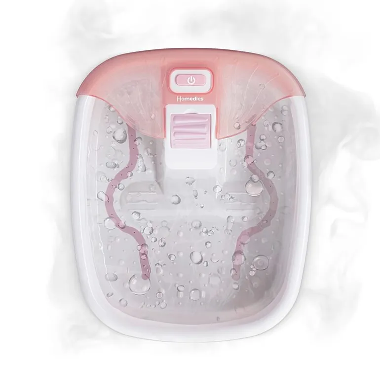 HoMedics Deluxe Footspa + Pumice Stone + Moisturizing Gel Socks Foot Bath