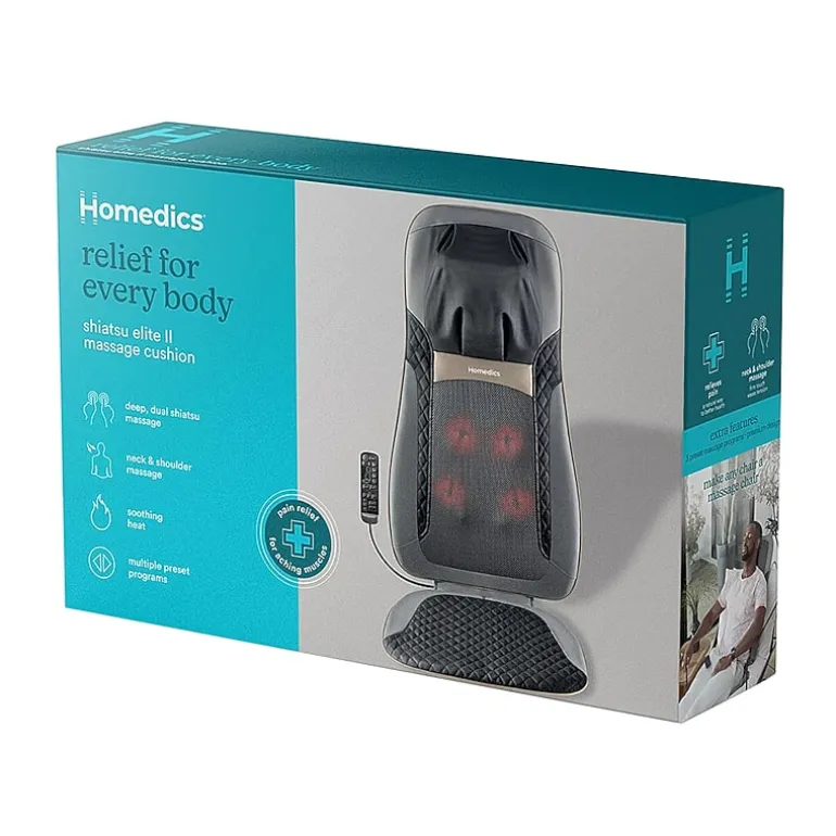 HoMedics Shiatsu Elite II Massage Cushion with Soothing Heat