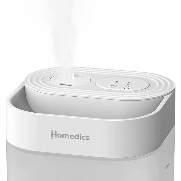 HoMedics Top-Fill 50hr Ultrasonic With Night Light Humidifier