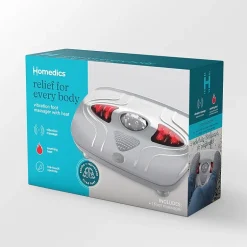 HoMedics Vibration Foot Massager With Soothing Heat Massager