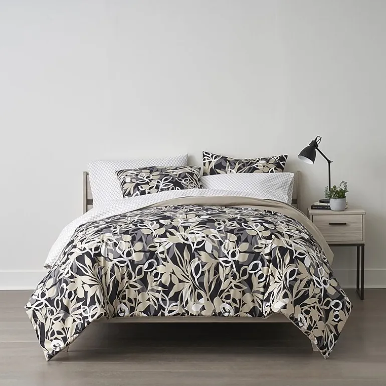 Home Expressions Casey Leaves Complete Bedding Set with Sheets