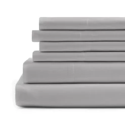 Home Expressions Cool And Crisp 6pc Cotton Percale Sheet Set