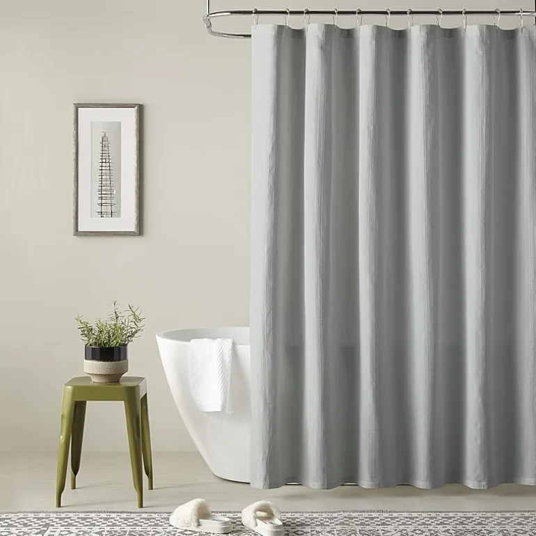 Home Expressions Dobby Stripe Shower Curtain