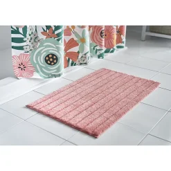 Home Expressions Floral Border Shower Curtain