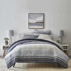 Home Expressions Mercer Stripes Complete Bedding Set With Sheets