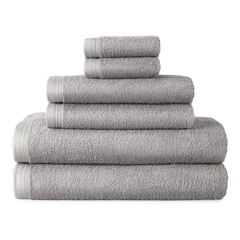 Home Expressions 6-pc. Solid Bath Towel Set