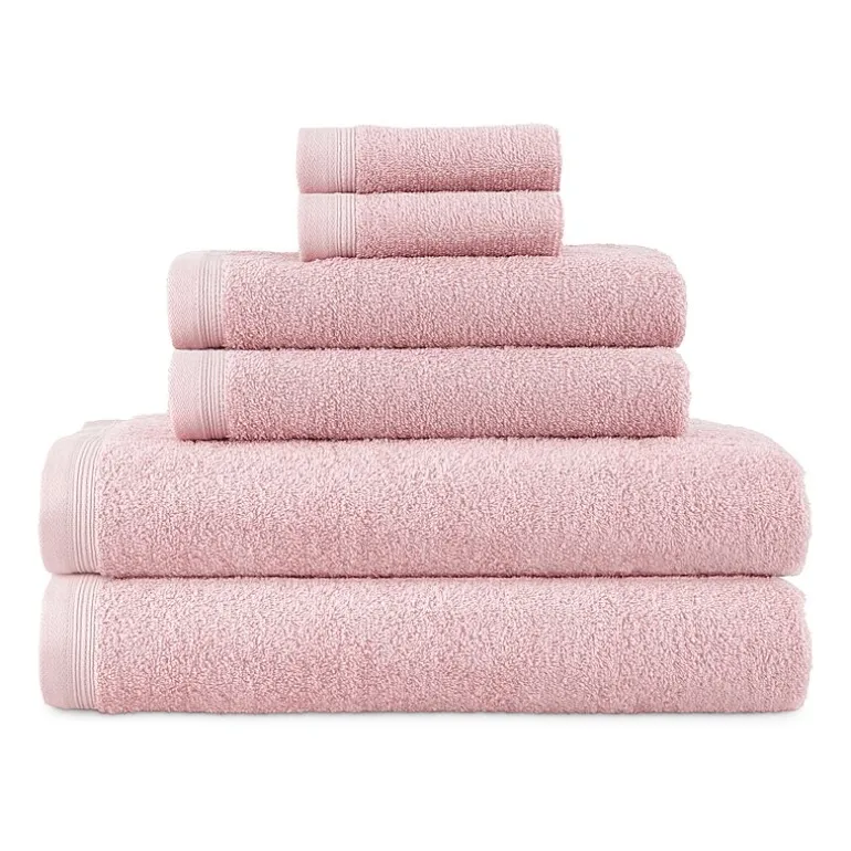 Home Expressions 6-pc. Solid Bath Towel Set