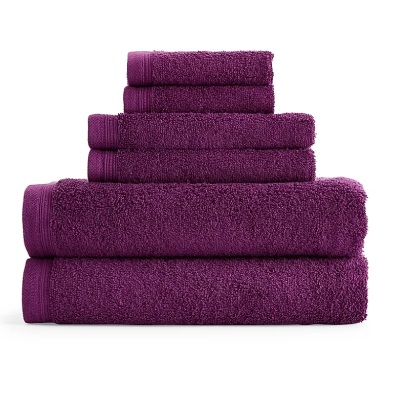 Home Expressions 6-pc. Solid Bath Towel Set