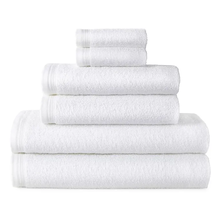 Home Expressions 6-pc. Solid Bath Towel Set