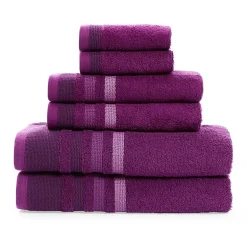 Home Expressions Solid & Stripe Bath Towel