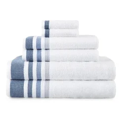 Home Expressions Solid & Stripe Bath Towel
