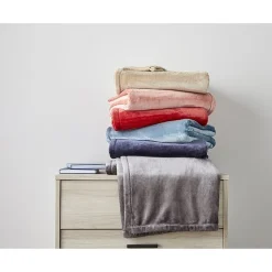 Home Expressions Velvet Plush Solid Throw