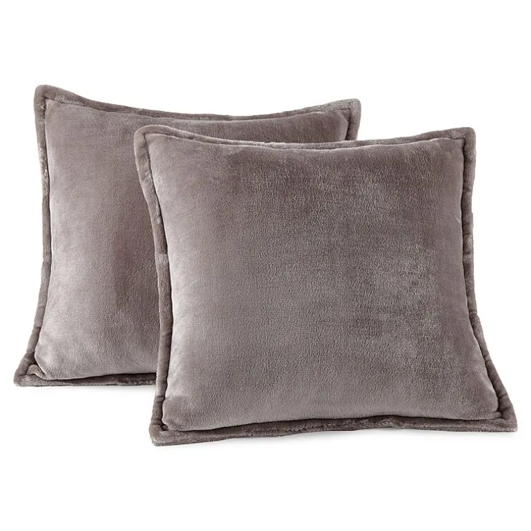 Home Expressions Velvet Plush 2-pack Square Throw Pillow