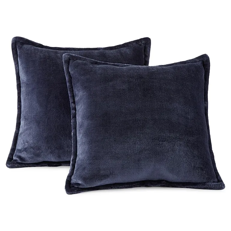 Home Expressions Velvet Plush 2-pack Square Throw Pillow