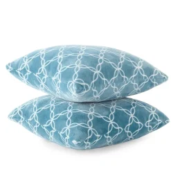 Home Expressions Velvet Plush 2-pack Square Throw Pillow