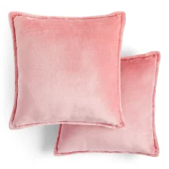 Home Expressions Velvet Plush 2-pack Square Throw Pillow