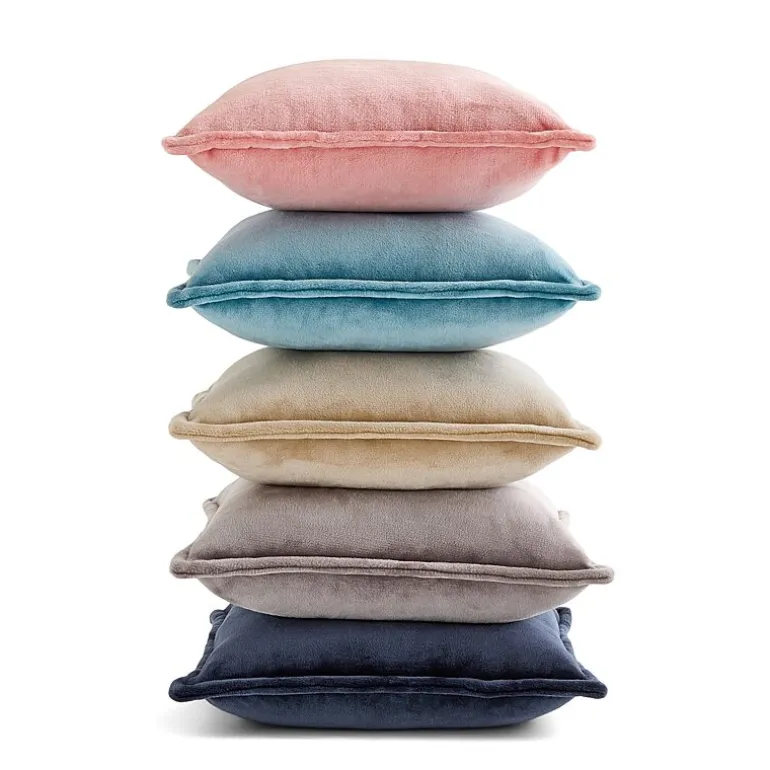 Home Expressions Velvet Plush 2-pack Square Throw Pillow
