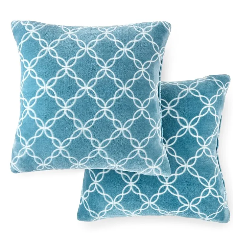 Home Expressions Velvet Plush 2-pack Square Throw Pillow