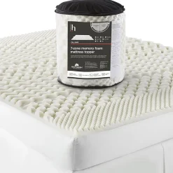 Home Expressions 7-Zone Memory Foam Mattress Topper