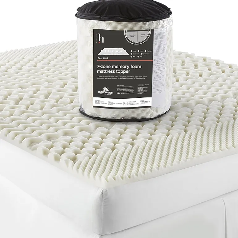 Home Expressions 7-Zone Memory Foam Mattress Topper