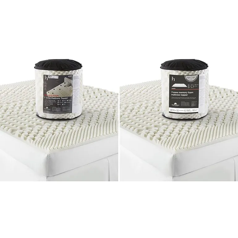 Home Expressions 7-Zone Memory Foam Mattress Topper