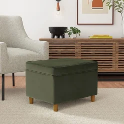 HOMEPOP Homepop Dinah Storage Lift-Top Upholstered Ottoman