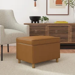 HOMEPOP Homepop Dinah Storage Lift-Top Upholstered Ottoman