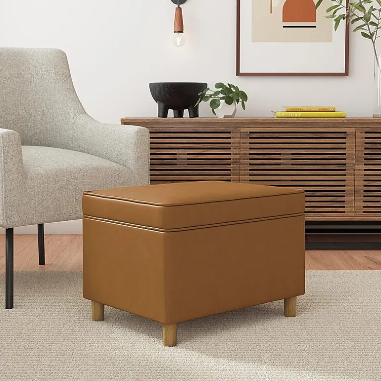 HOMEPOP Homepop Dinah Storage Lift-Top Upholstered Ottoman
