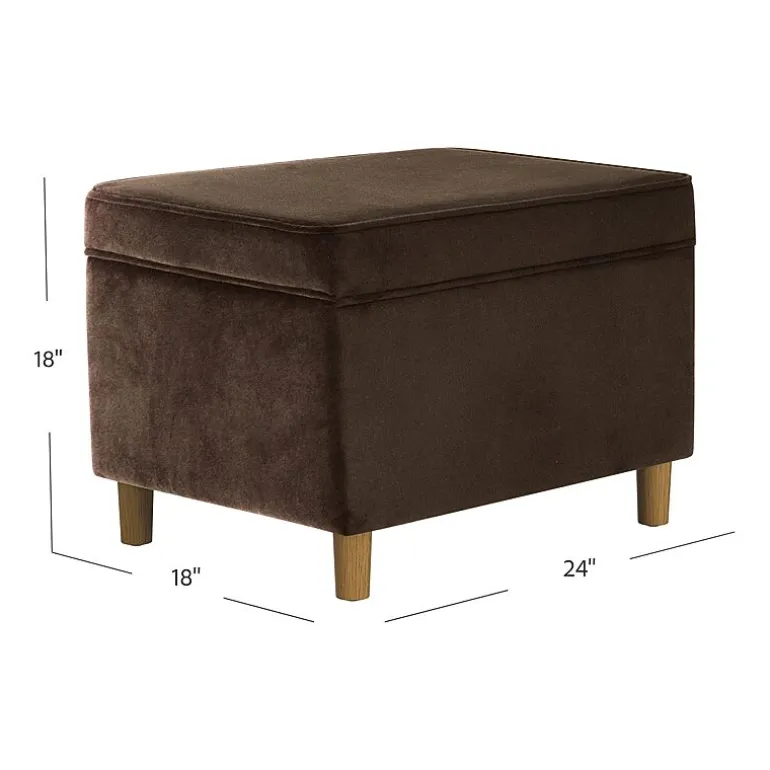 HOMEPOP Homepop Dinah Storage Lift-Top Upholstered Ottoman