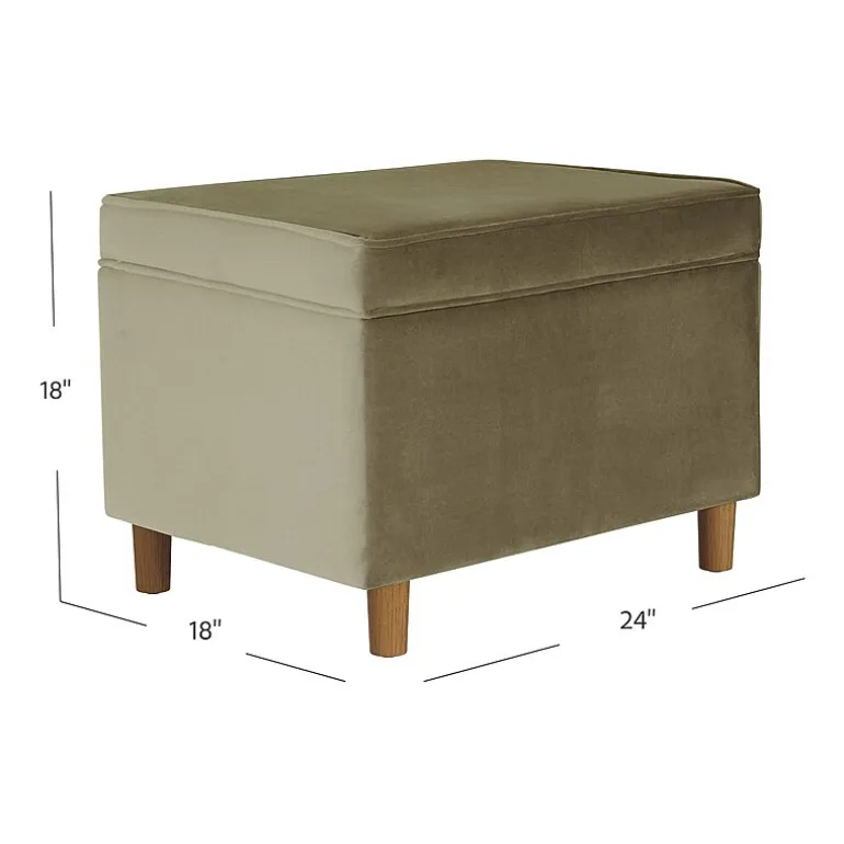 HOMEPOP Homepop Dinah Storage Lift-Top Upholstered Ottoman