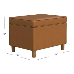 HOMEPOP Homepop Dinah Storage Lift-Top Upholstered Ottoman