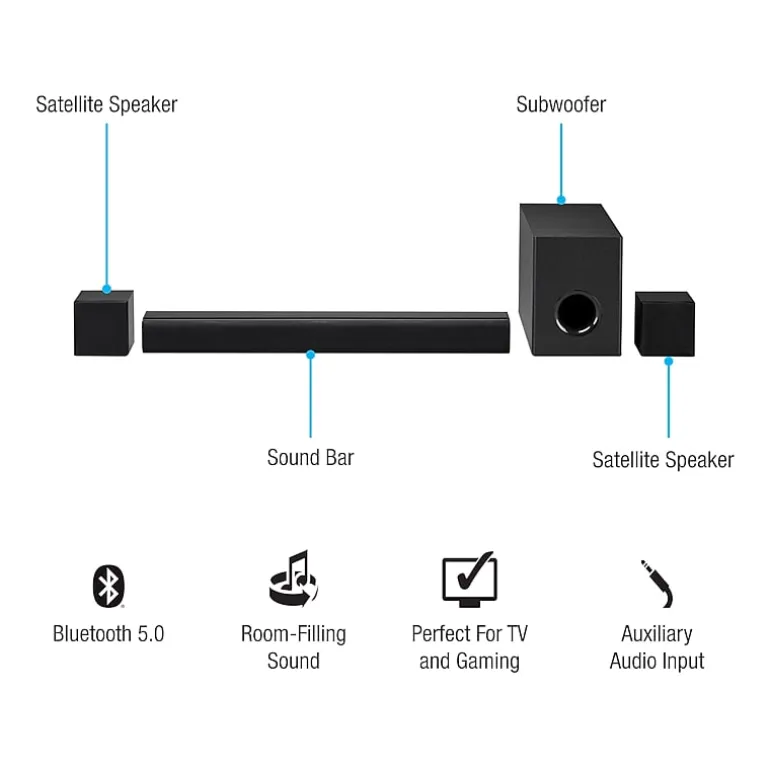 4.1 Home Theater System with Bluetooth
