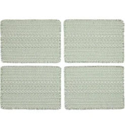 Homewear Haisley 4-pc. Placemat with Fringe