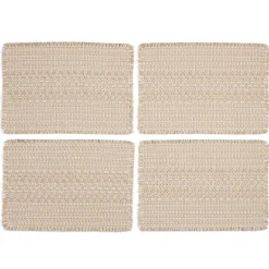 Homewear Haisley 4-pc. Placemat with Fringe