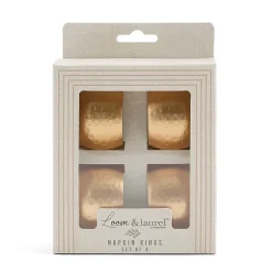 Homewear Hammered 4-pc. Napkin Rings