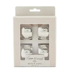 Homewear Hammered 4-pc. Napkin Rings